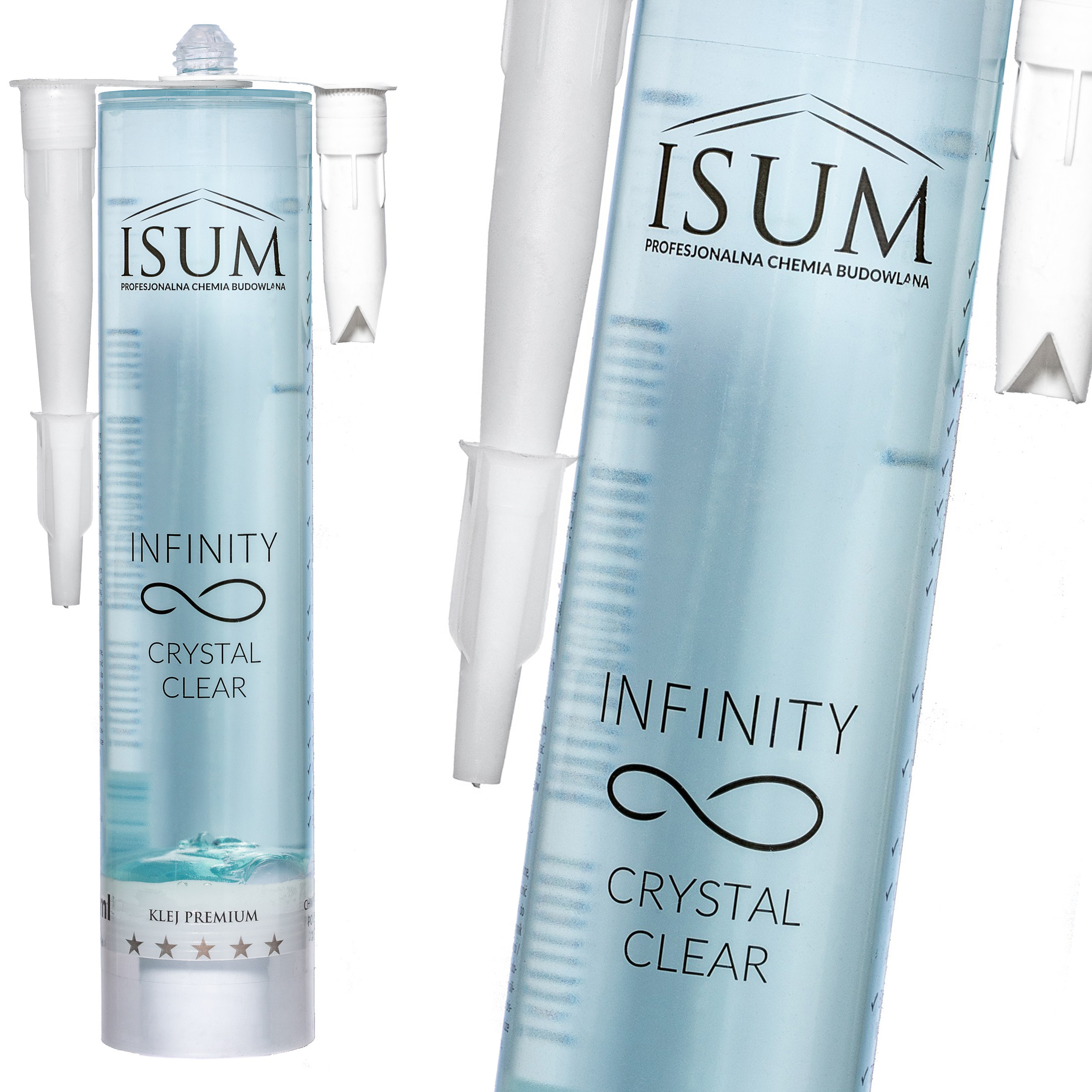 ISUM Infinity CRYSTAL klej MONTAŻOWY BEZBARWNY