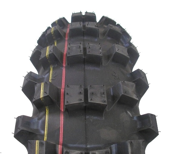 120/80-19 MITAS TERRA FORCE MX-SM 63M CZERWONO-ŻÓŁTY PASEK TT TYŁ OPONA Marka Mitas