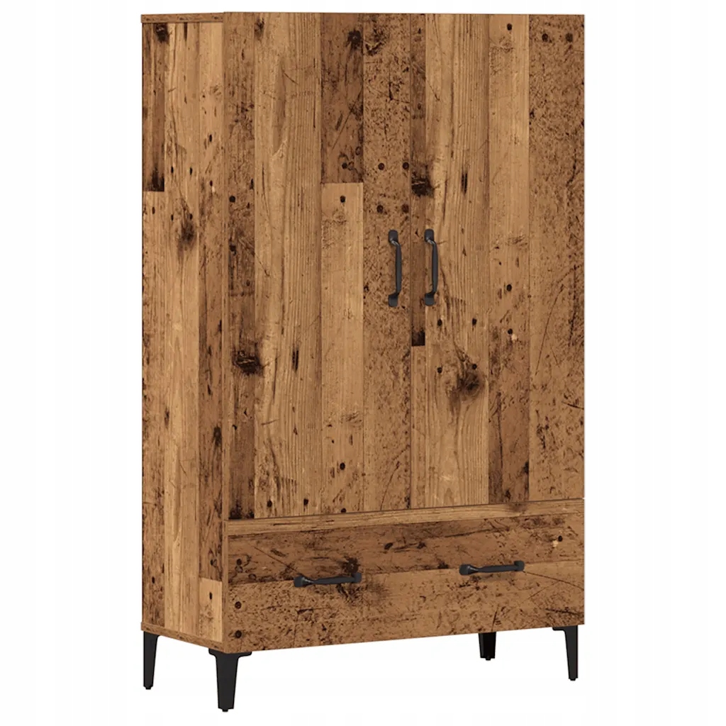Highboard old wood 70 x 31 x 115 cm kompozitní dřevo Hnědá 856924