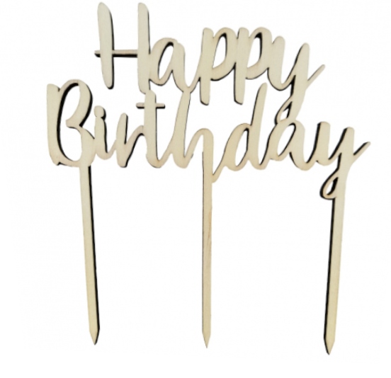 

Topper Happy Birthday na Tort urodziny toper