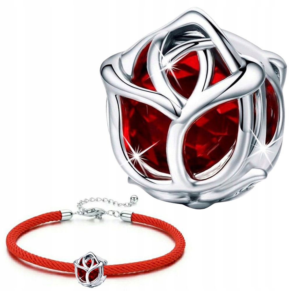 

Charms Róża Bransoletka Zestaw Dla Dziewczyny 925