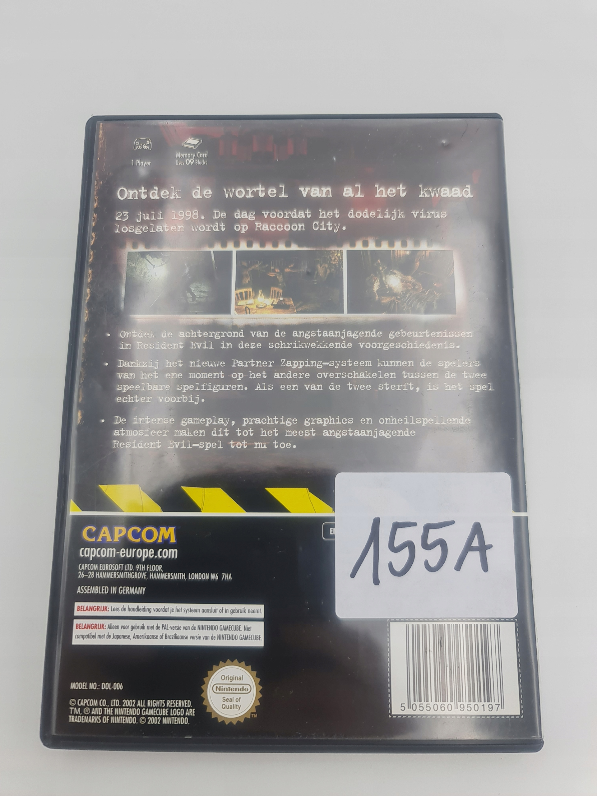 NINTENDO GAMECUBE RESIDENT EVIL ZERO Platforma Nintendo GameCube