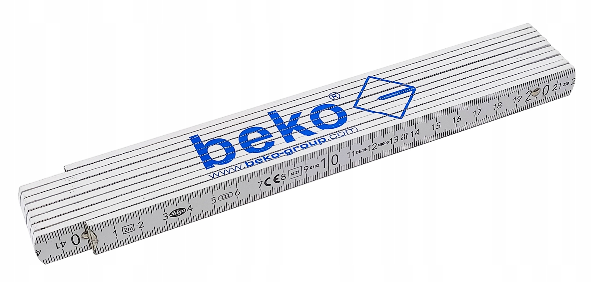 

Beko Miara Drewniana Składana Miarka Metrówka 2m