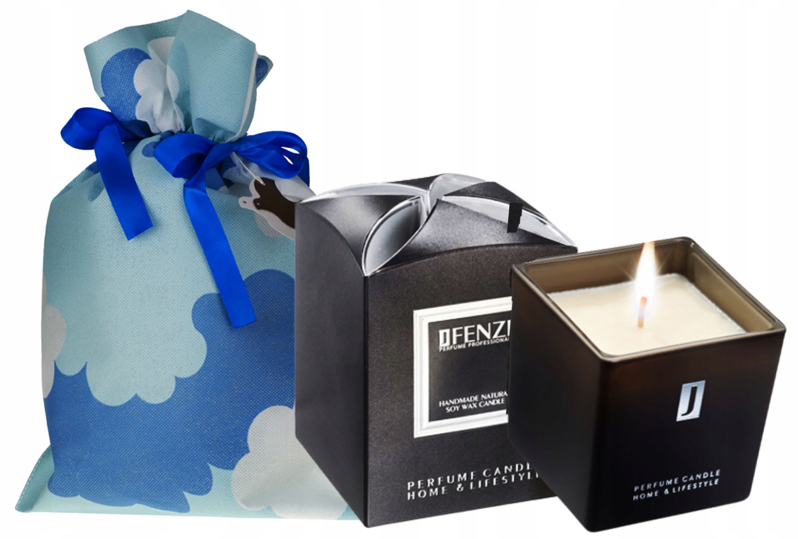 FENZI DESSO GOLD GENTLEMAN MĘSKA ŚWIECA SOJOWA ZAPACH PERFUM TEŻ DO MASAŻU