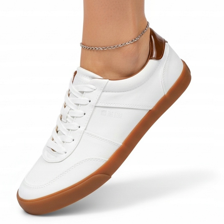 Buty sportowe damskie Big Star sneakersy trampki białe TT274366 36