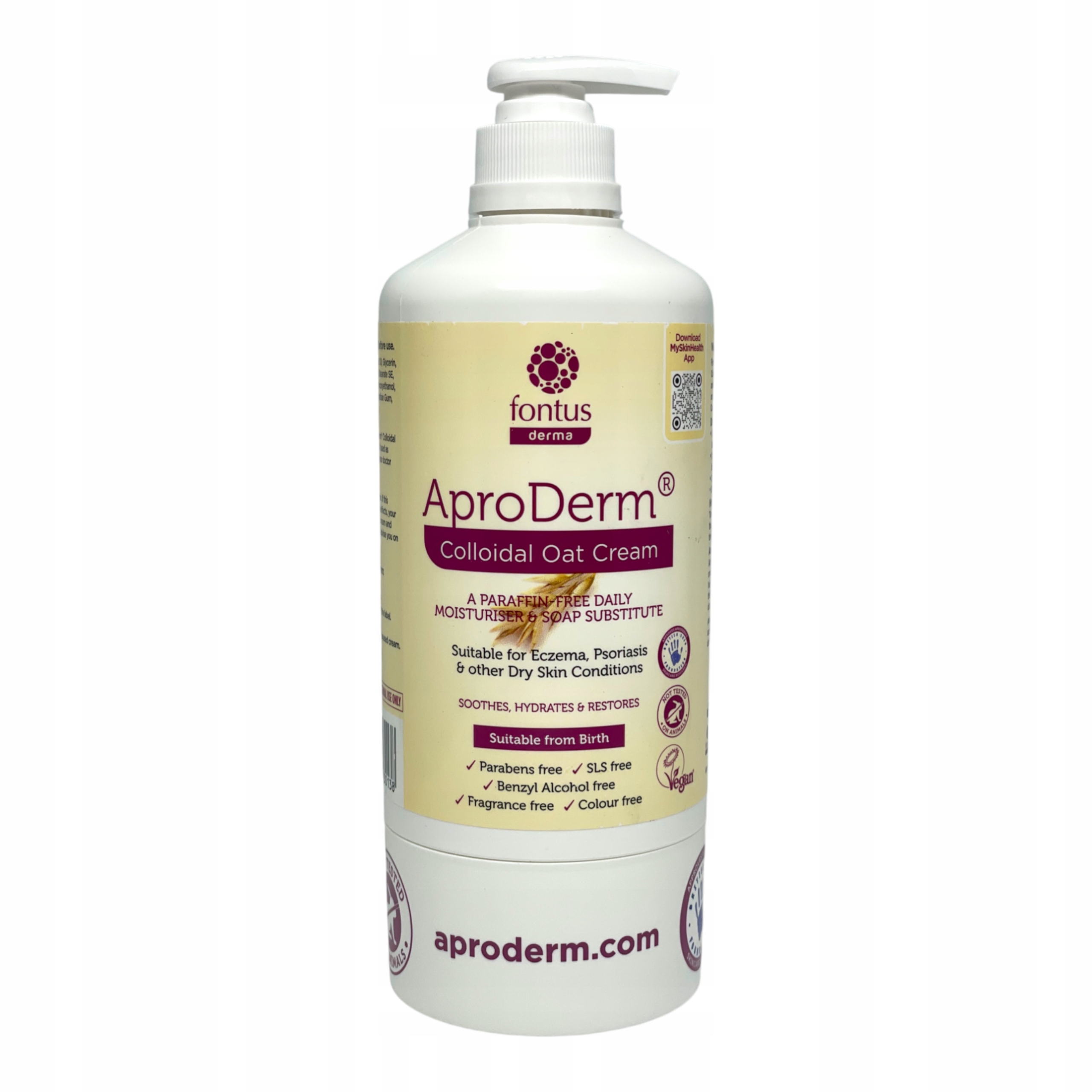 Aproderm Oat Cream emolient sucha skóra, łuszczyca ,egzema, Azs 500g owies