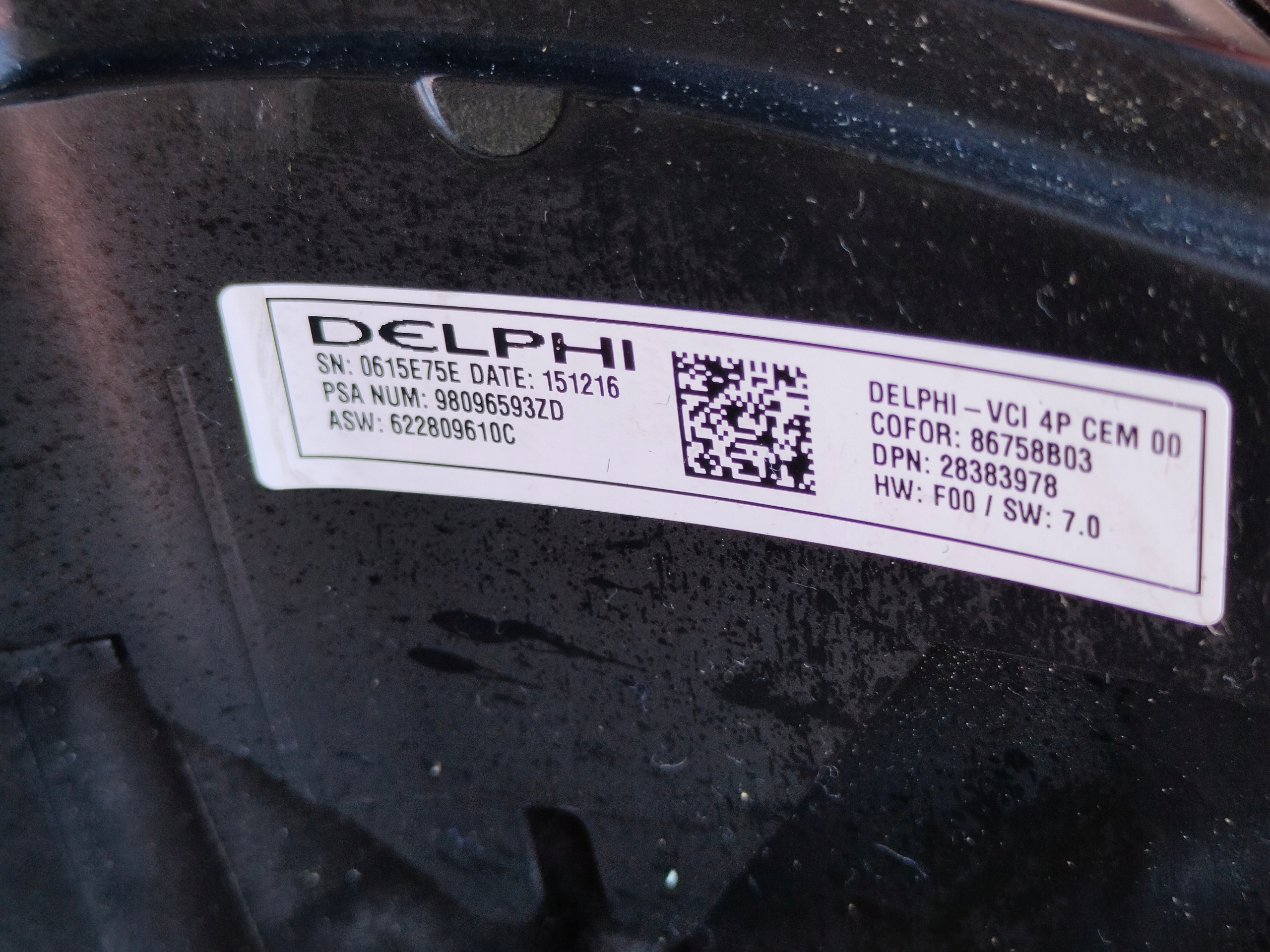 CITROEN C4 PICASSO II руль