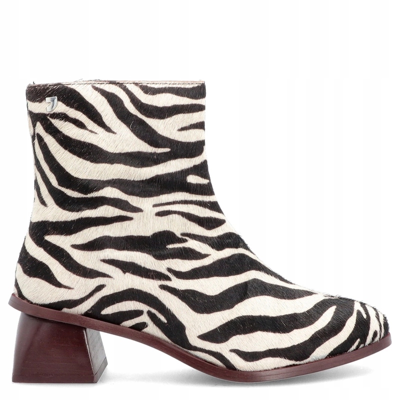 Kotníkové Boty se zvířecím motivem Gioseppo 776872 Zebra 36