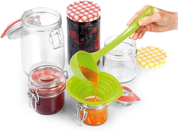 TESCOMA - Lejek do napełniania słoików przetworów Stan opakowania oryginalne