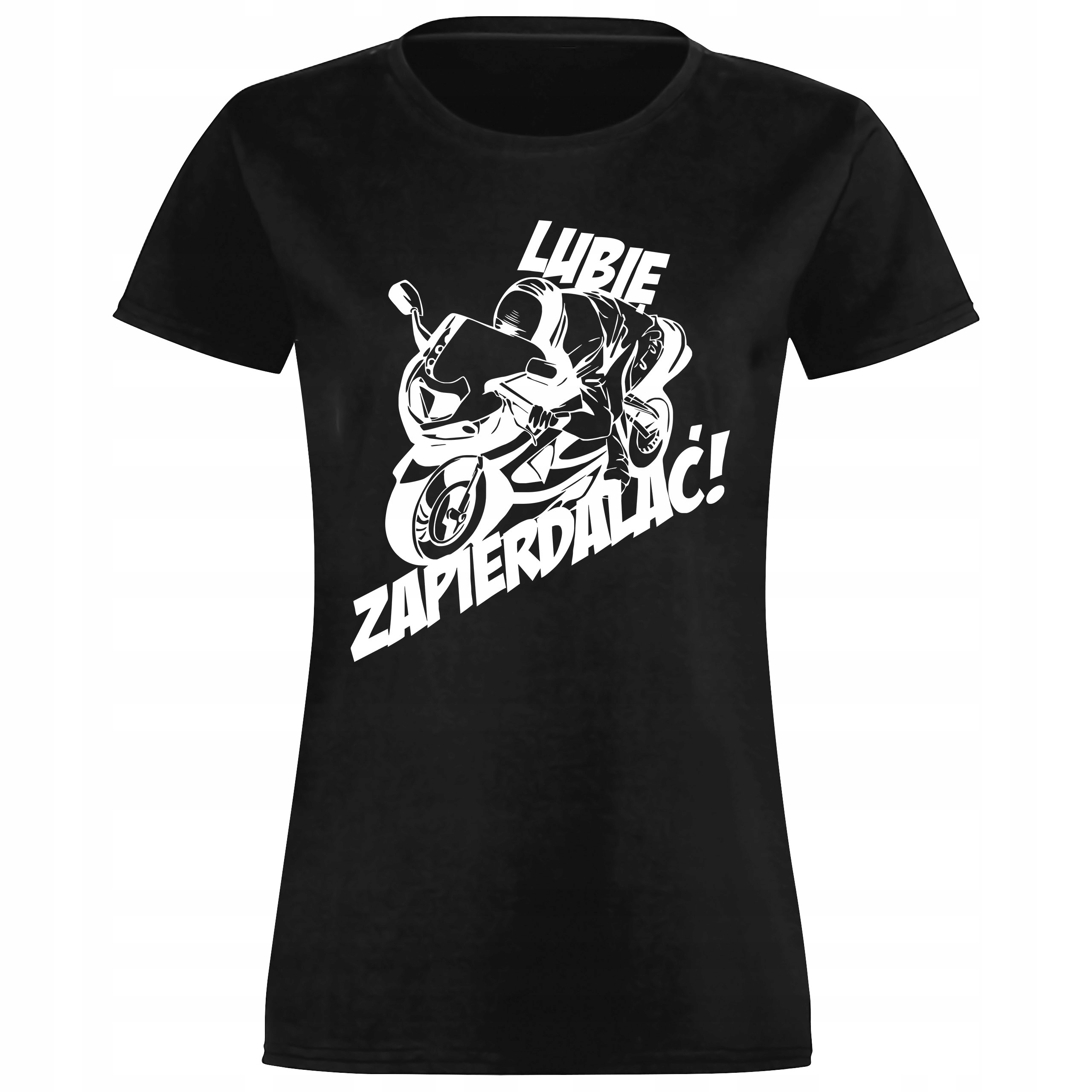 

Damska Koszulka T-shirt Lubię Zapierdalać Rozm S