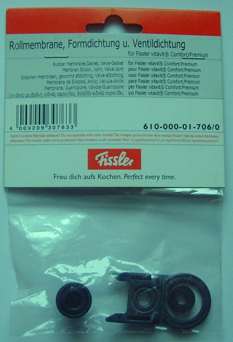 Zestaw uszczelek do szybkowaru Fissler Vitavit Comfort, Premium, Edition