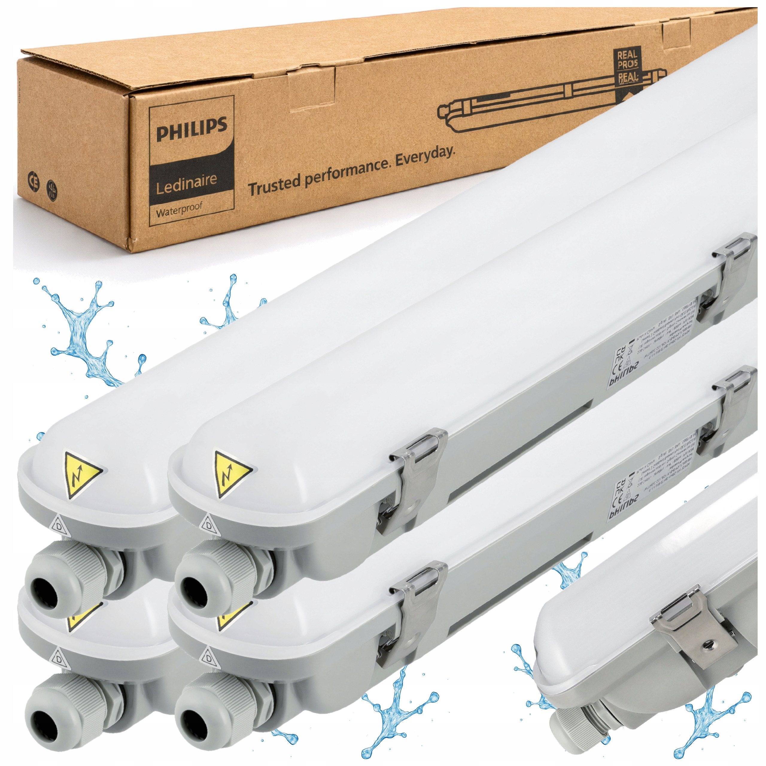 Philips Lampa Hermetické Led svítidlo 120 cm 22W 2400lm WT065C Ledinaire 4x