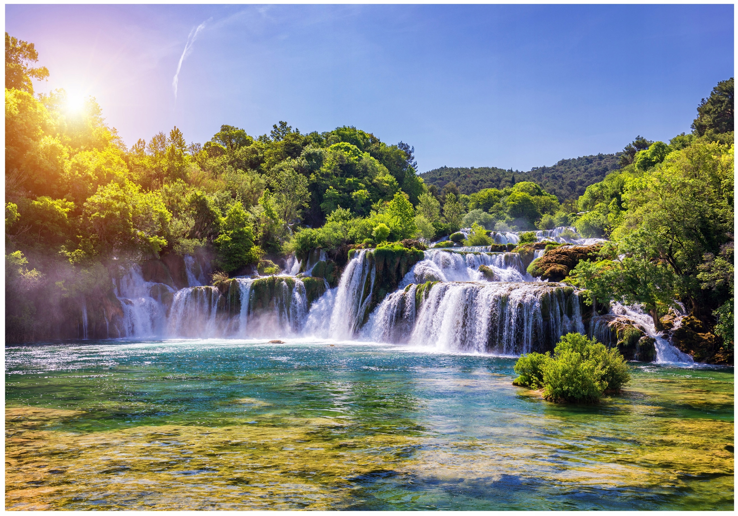 Fototapeta Vodopád Příroda Pohled Do Ložnice Obývacího Pokoje Tapeta Na Zeď 200x140