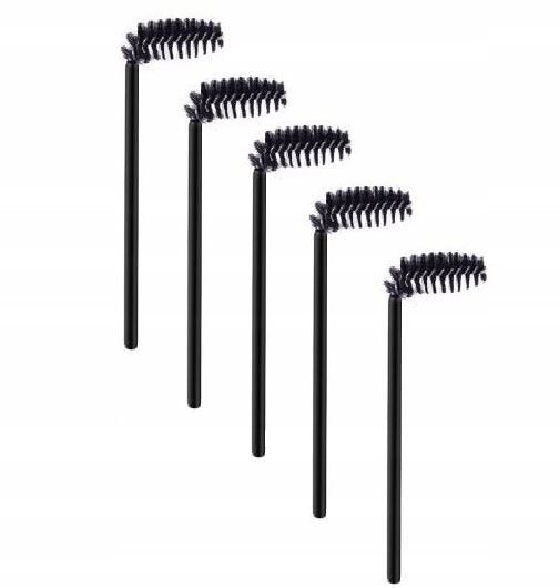 SZCZOTECZKA DO RZĘS I BRWI WYGIĘTA 10SZT