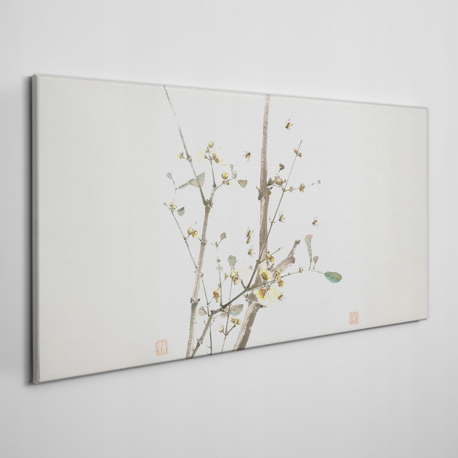 

Obraz ścienny na płótnie Owady i kwiaty 140x70 cm