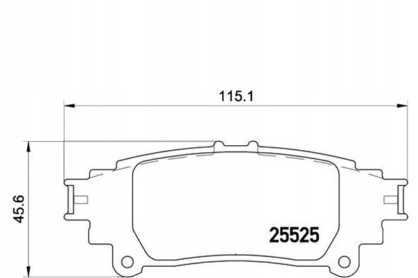 Brembo Brzdové Destičky Lexus GS250 12- Zadní Brembo