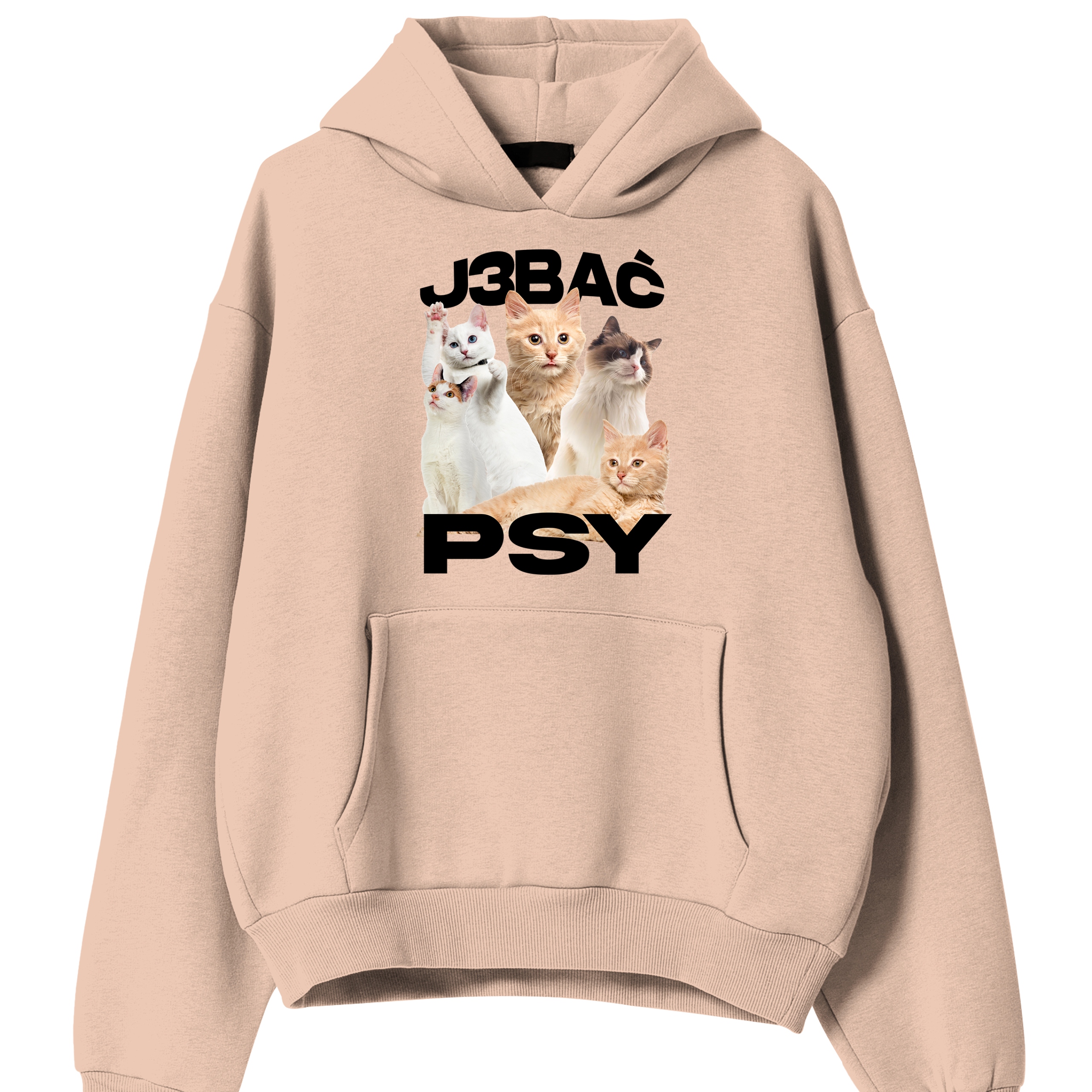 Mikina Broskev Kapuce jako Dárek k narozeninám pro kočku J3BAĆ Psy S