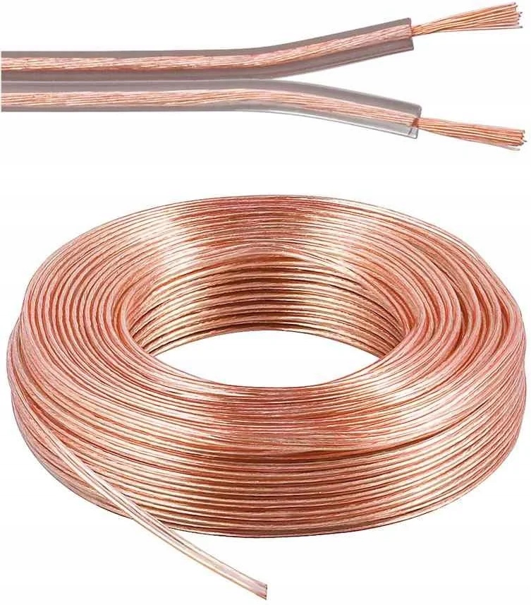 Káble na prepojenie reprosústav 99,9% meď 2x1,5mm2 25m