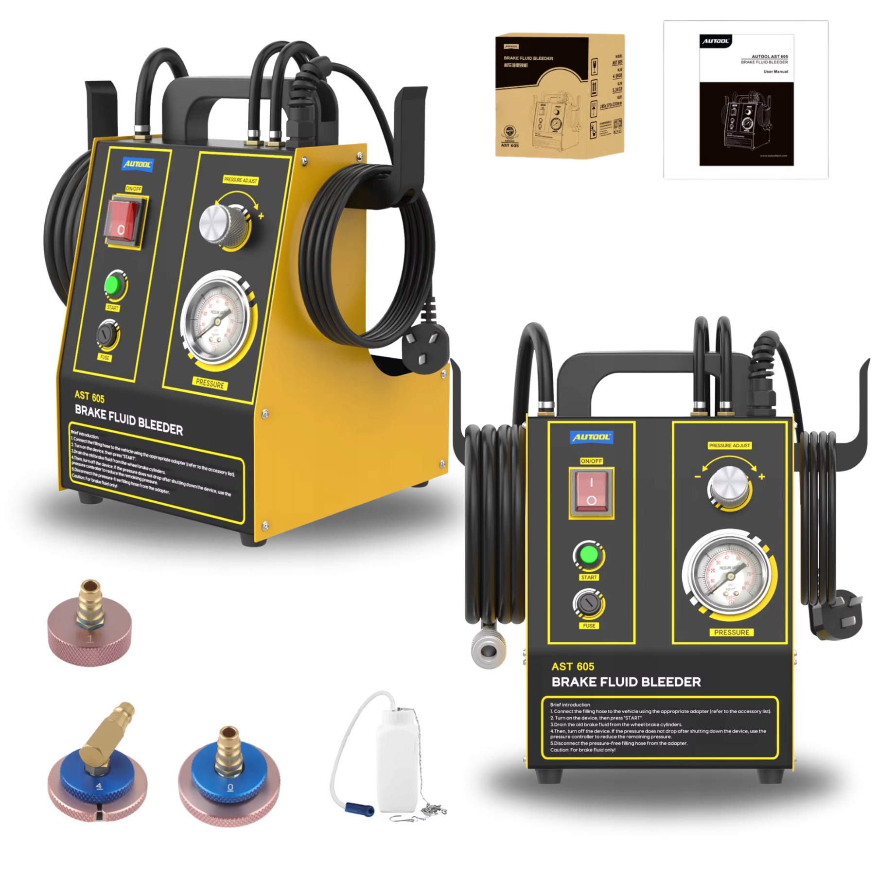 Stroj Na Výměnu Brzdové Kapaliny Autool AST605 Pulzní Odvzdušnění