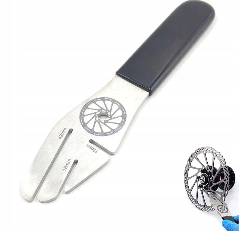 NARZĘDZIE KLUCZ DO PROSTOWANIA TARCZ HAMULCOWYCH W ROWERZE ROWEROWYCH