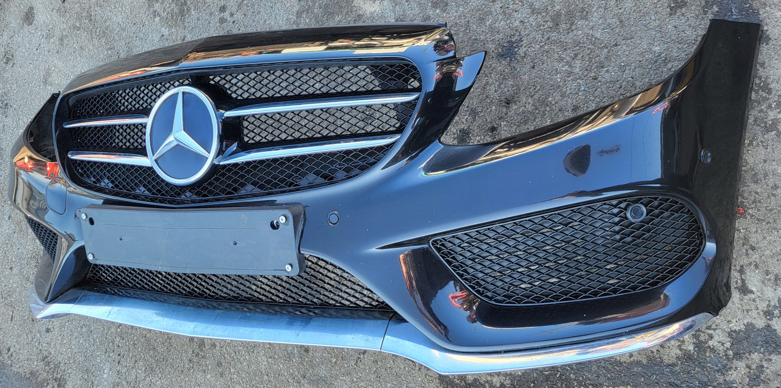 front bumper grill MERCEDES C W205 COUPE OE EU