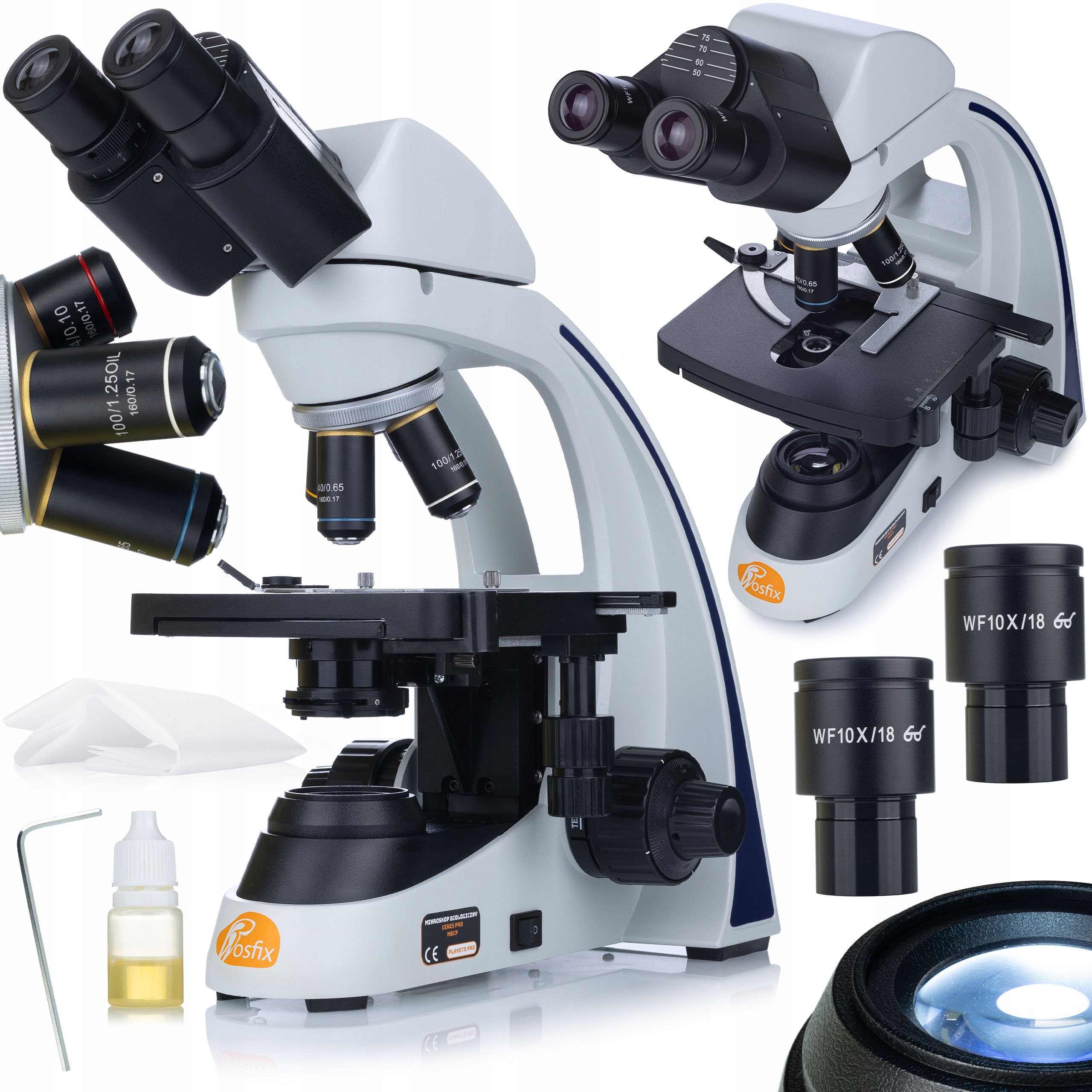 Prof Biologický Mikroskop Pokročilá Optika Podsvícení Zoom X100