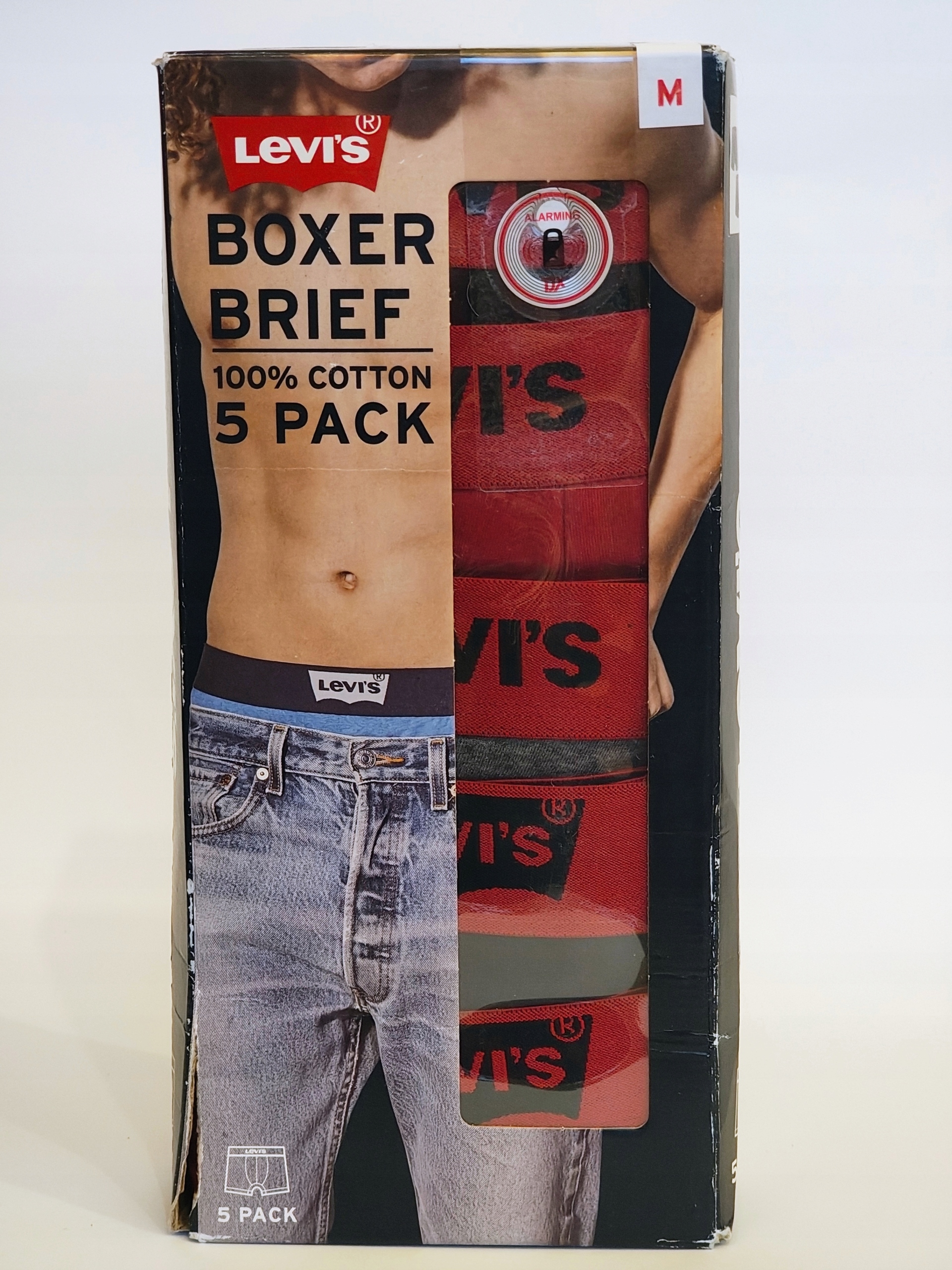 Levi's Boxer Brief Pánské boxerky (5-Pack) – Velikost M