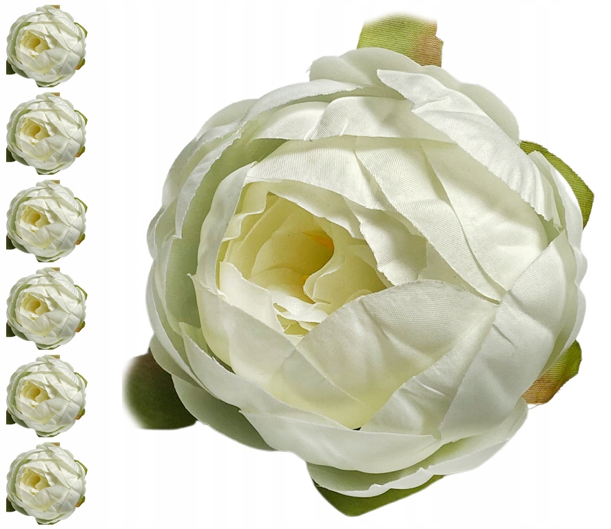 

6x Piwonia Peonia Główka Wyrobowa Kwiaty Sztuczne