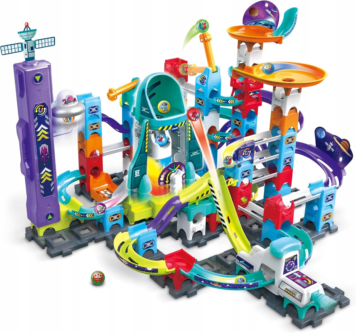 Tor kulkowy VTech Marble Rush Space Magnetic Mission Set XL300 E 130 el.