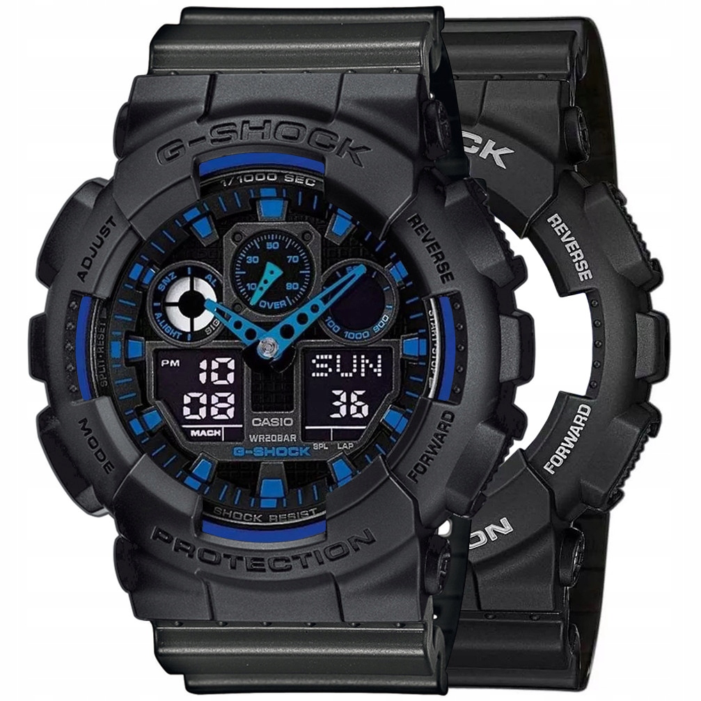 Hodinky Casio G-Shock Set GA-100-1A2ER Bezel 10358741 Řemínek 10467764 20