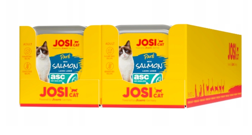 Levně JosiCat šála paštika s lososem 32x100g