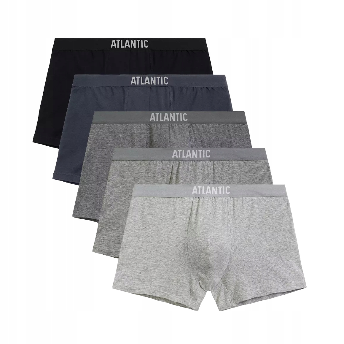 Atlantic Pánské boxerky slipy bavlněné pohodlné 011 5-pack mix 2XL