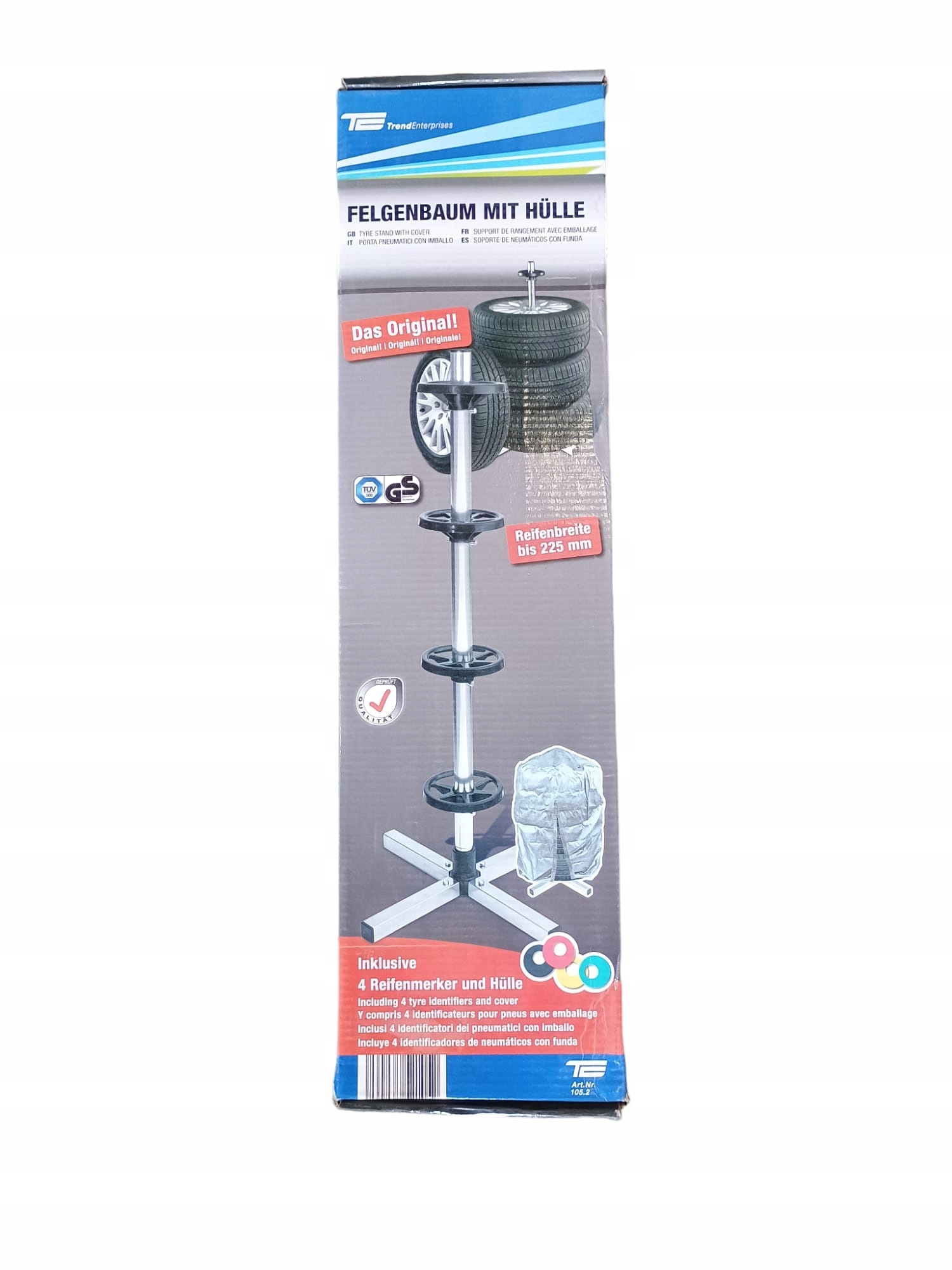 STOJAK NA KOŁA OPONY FELGI Z POKROWCEM SKŁADANY