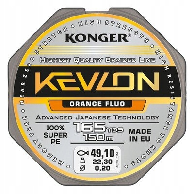 Konger Plecionka Przypon Kevlon Fluo 150m 0,14mm