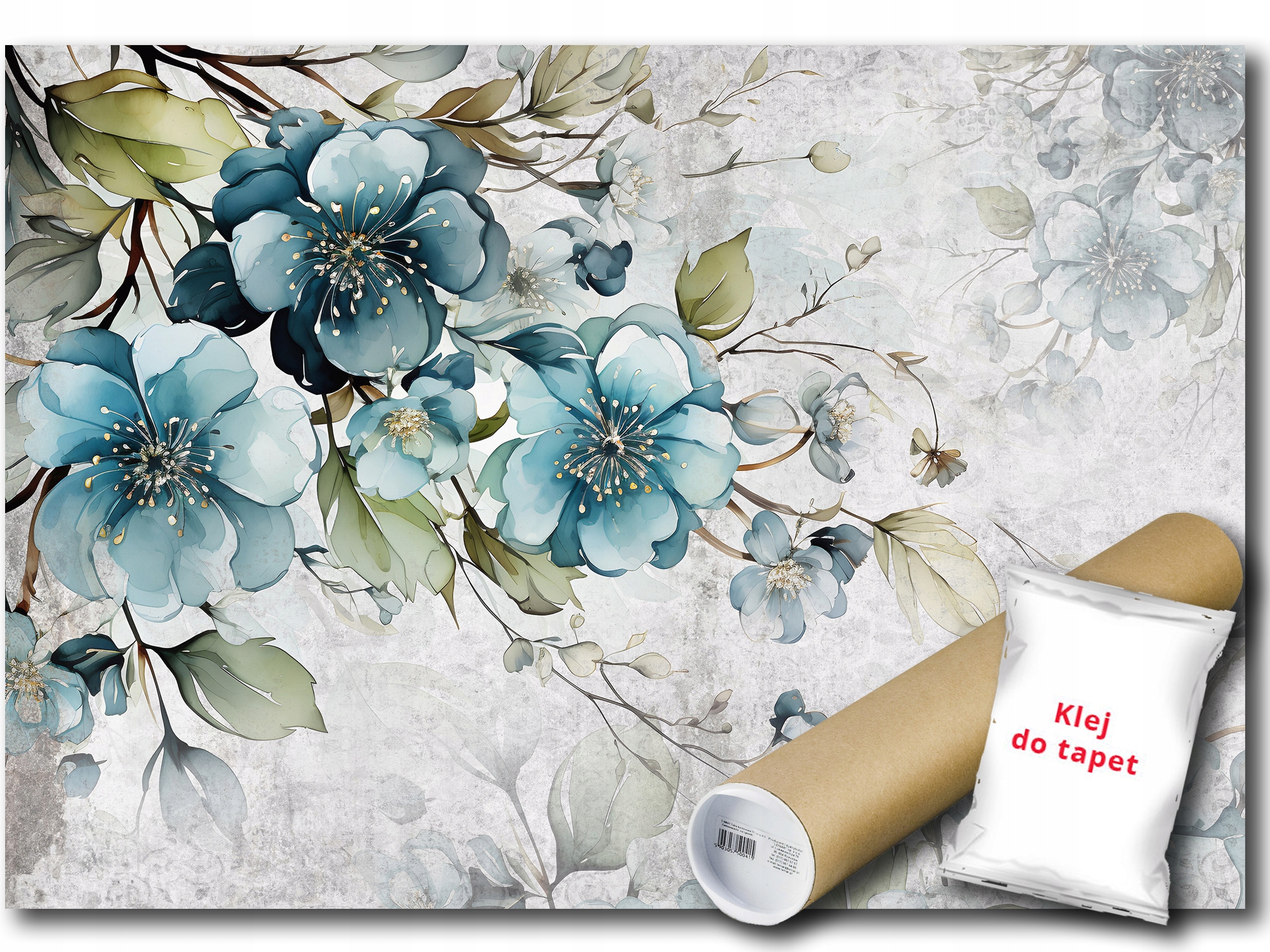 Vinylová Fototapeta Tyrkysové Květy 416x290