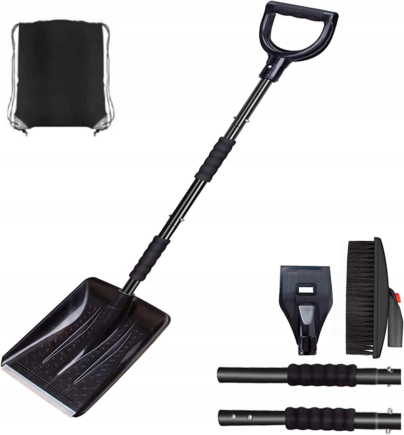 Wysuwana szufla do niegu, zdejmowana opatka do