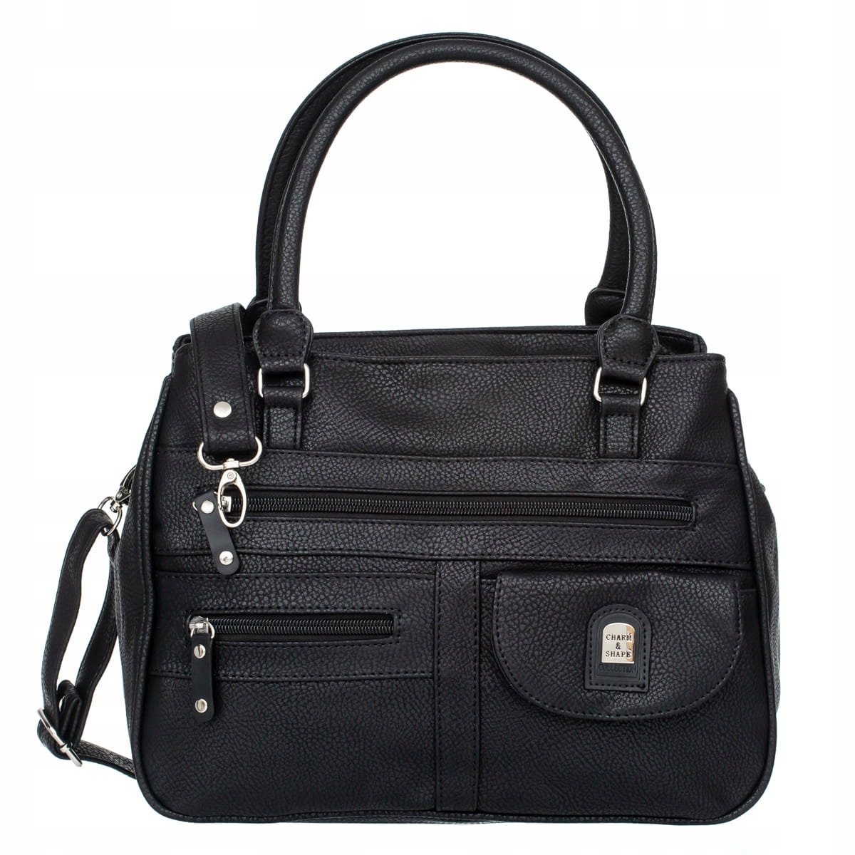 Charm & Shape torebka skóra ekologiczna czarny