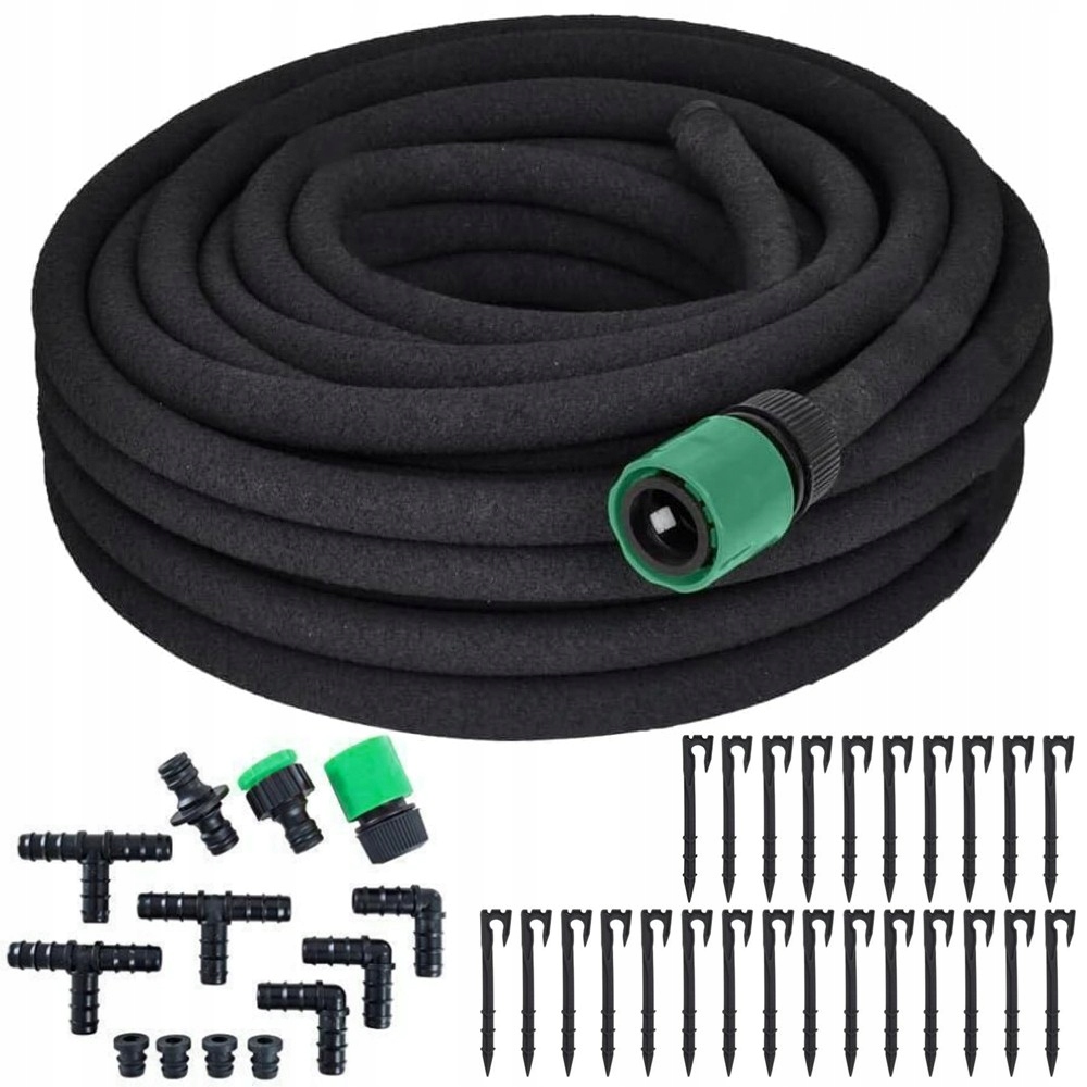 Kapková Závlaha Kapkové Zavlažování 50 m +38 Prvků Hadice