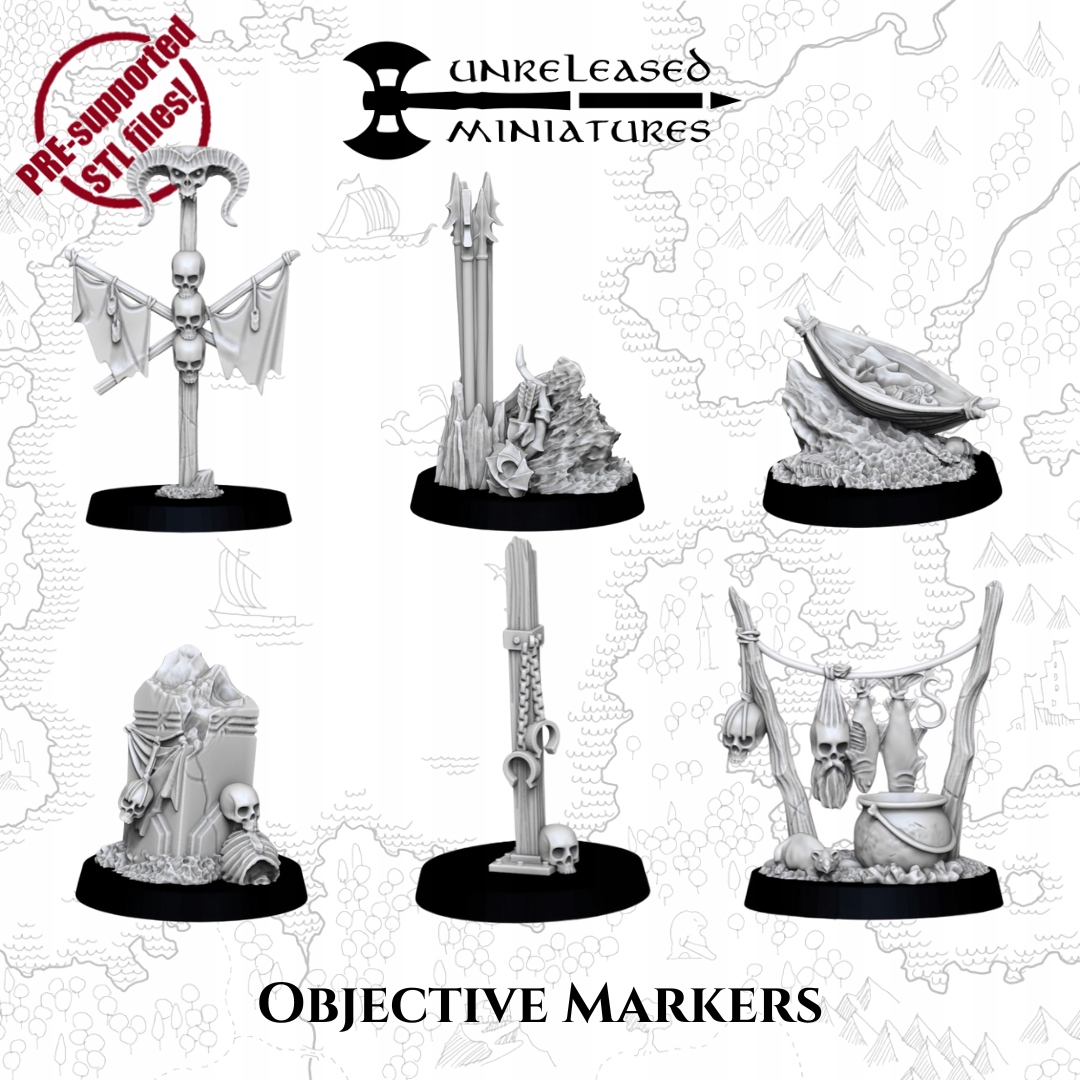 Objective Markers x6 - 3dmonkey