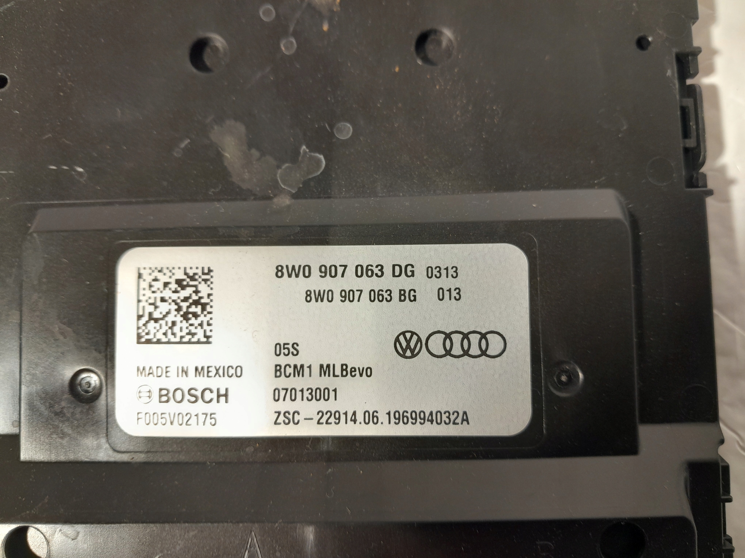 AUDI Q5 II module control unit KOMFOTU BCM 8W0907063DG 8W0907063BG