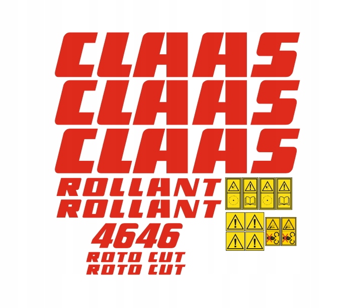 Samolepky samolepka Claas Rollant 46 Roto Cut