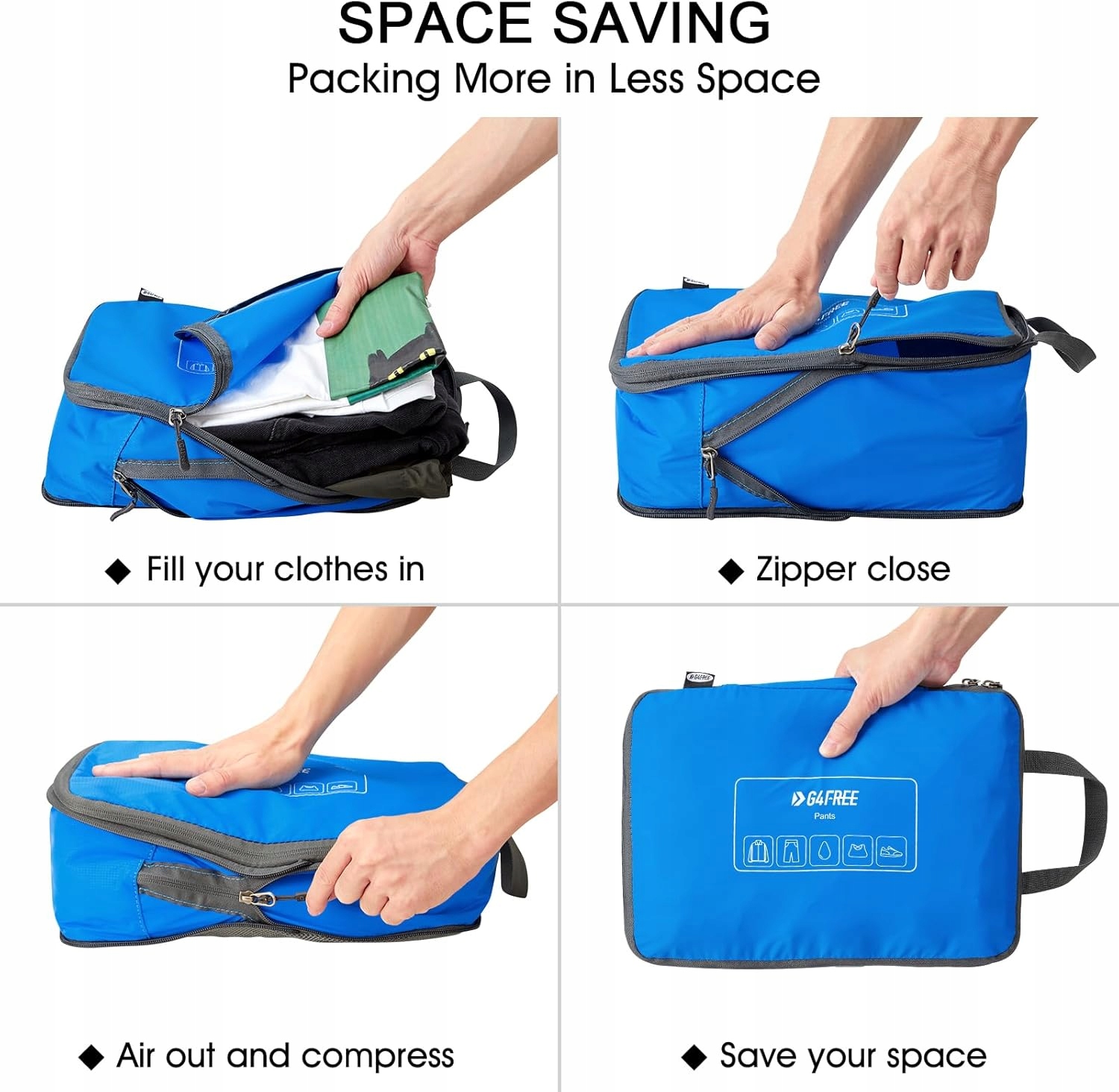 Organizery G4Free Niebieski zestaw 6 sztuk