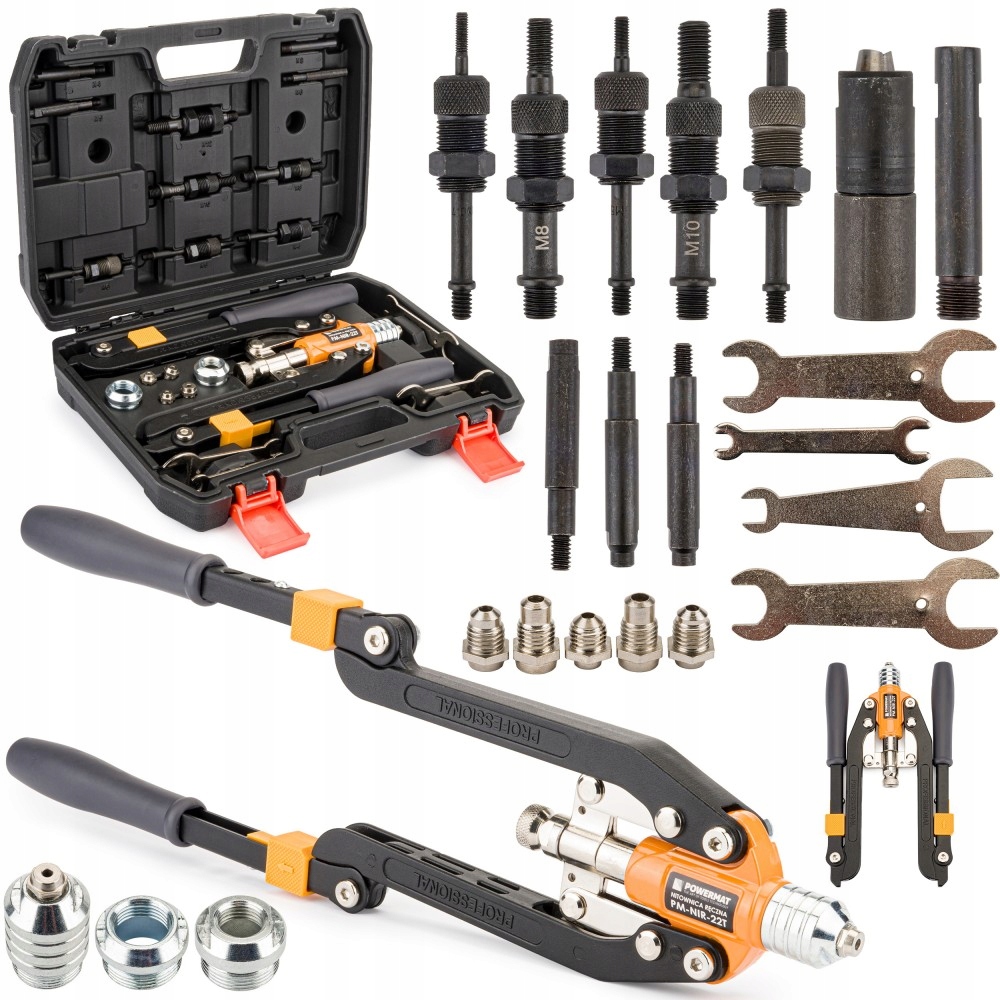 

Nitownica Ręczna składana do nitonakrętek 22el 3w1