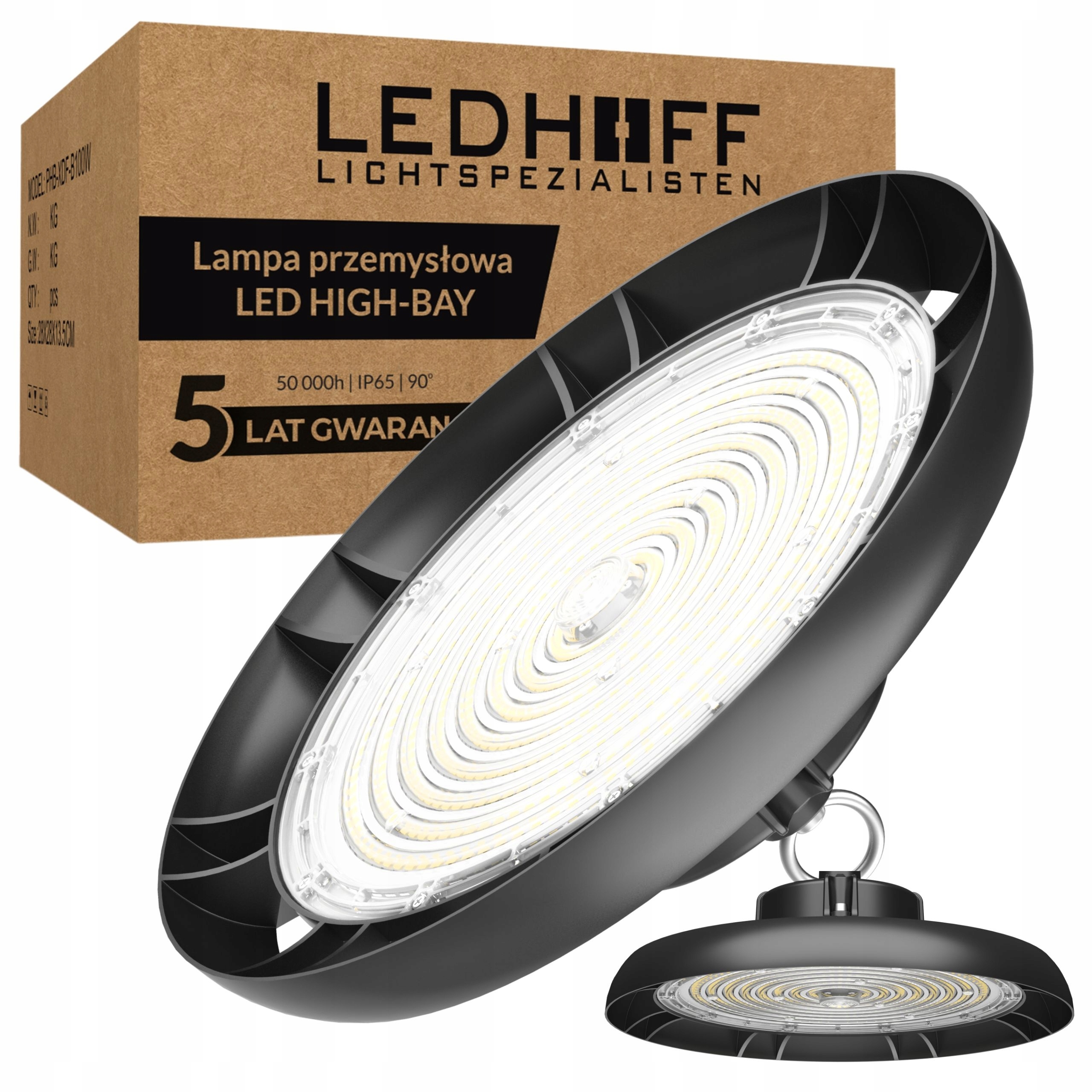 Skladovacia Led lampa High-Bay 240 W Stmievateľná 40800 lm pre priemyselnú halu