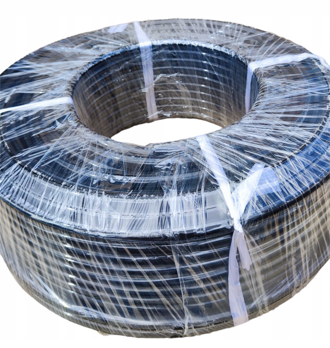 Pneumatický Pu kabel Polyuretan Černý 14x10 mm 25 M