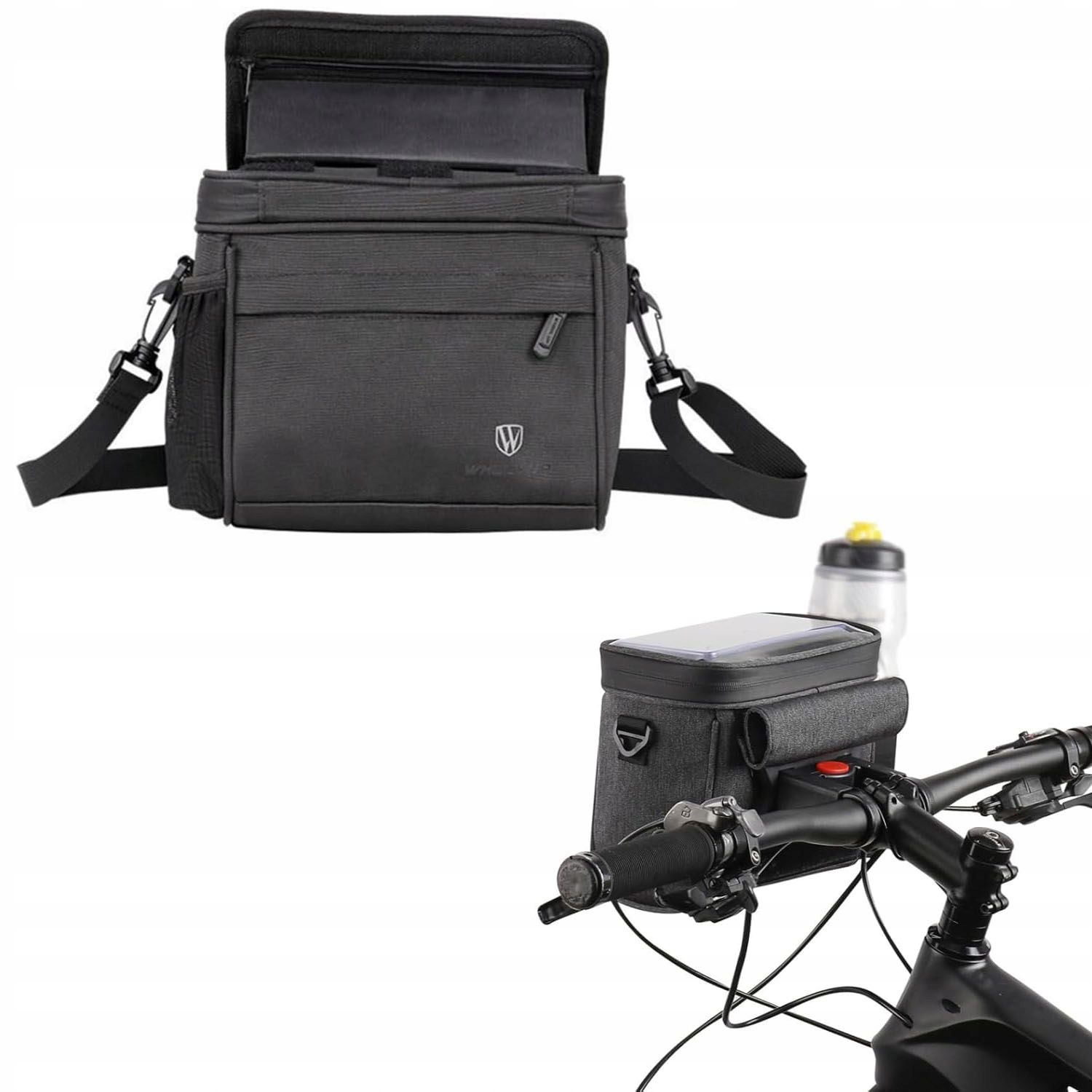 Sakwa Rowerowa Na Kierownicę Wodoodporna Torba Rowerowa Etui Telefon 5 L