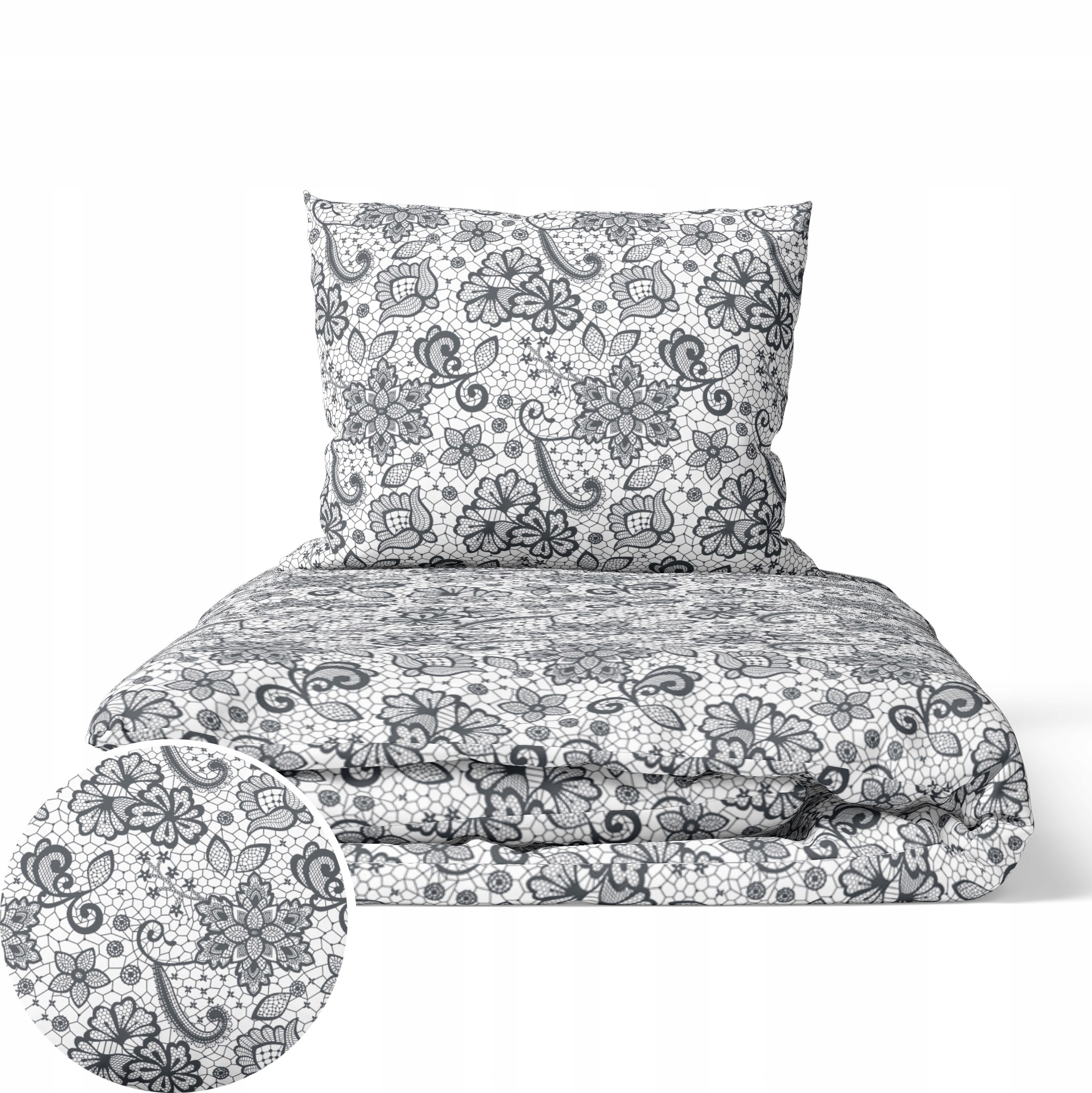 Hotelové Povlečení 140x200 cm Povlečení 70x80 Bavlna 100% vzor: krajka na b