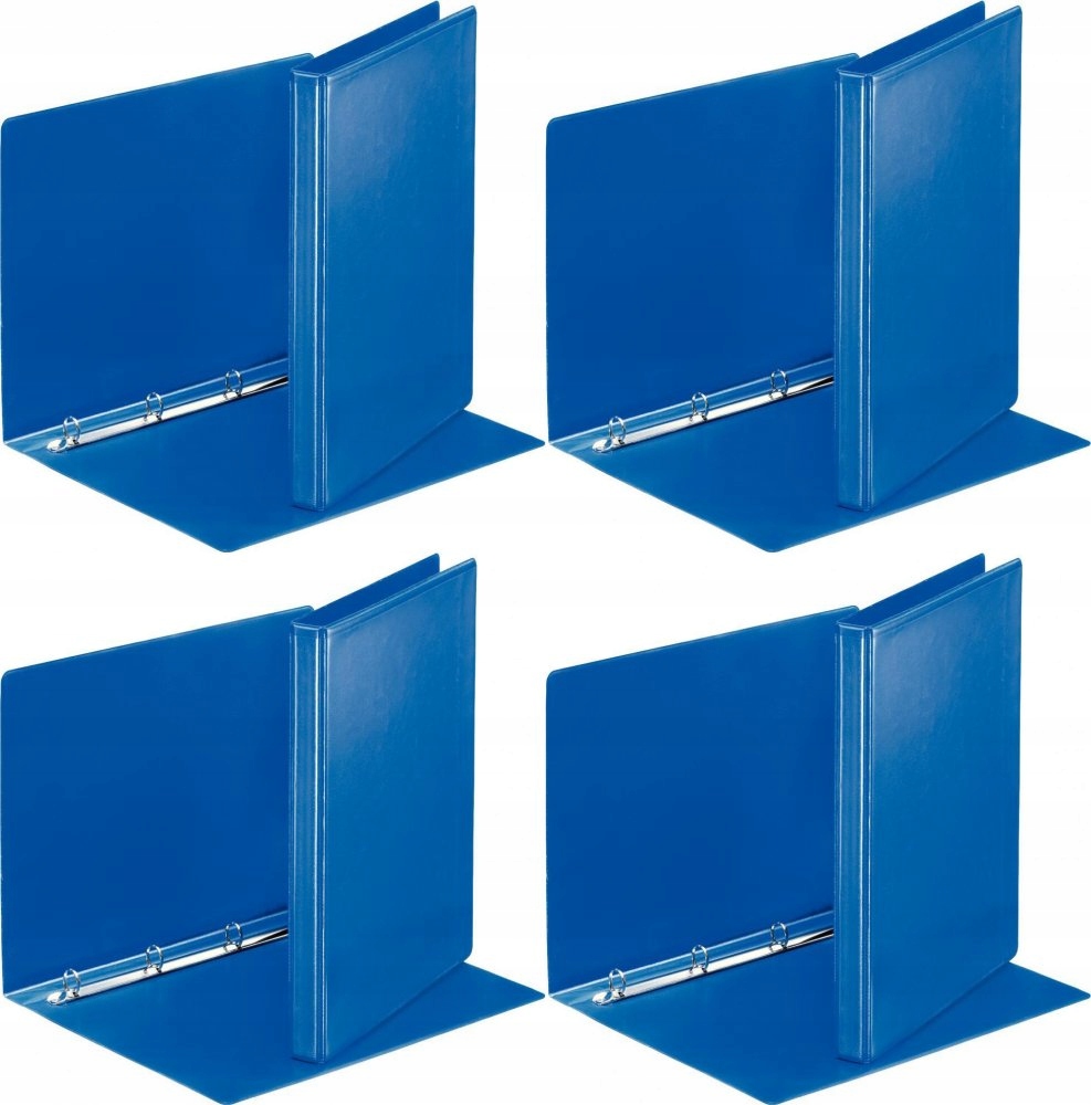 Segregator prezentacyjny A4, 30mm do 140 kartek, 4 ringi, niebieski x 4 Szt