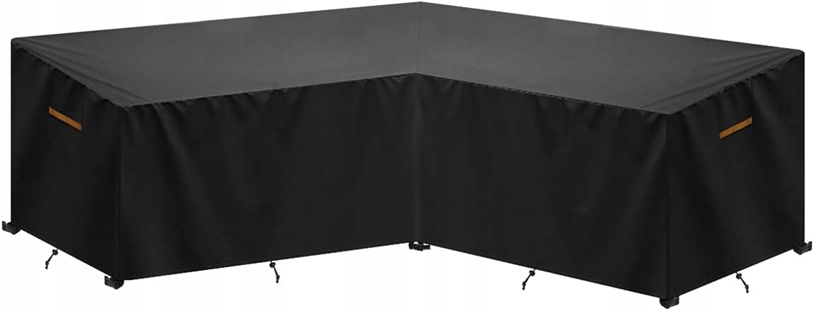 Kryt zahradního nábytku ve tvaru písmene L 254 x 254 x 85/80 cm