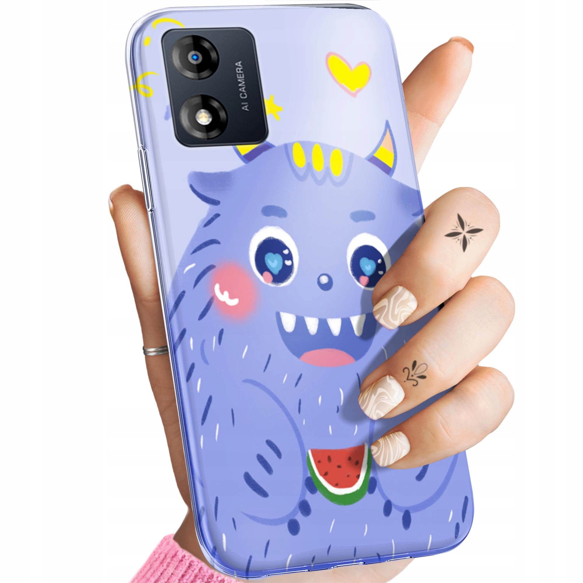 Etui Do Motorola Moto E13 Potwory Potwór Monster Obudowa Pokrowiec